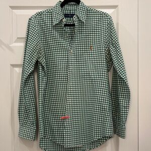Polo by Ralph Lauren Men's Green Plaid Shirt